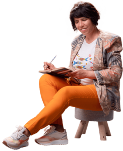 Angeline sit on chair refined